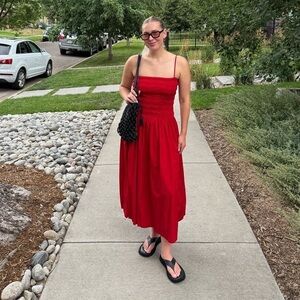 Madewell poplin Smocked Bodice Dress